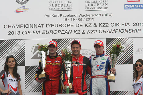 KZ2 podium Wackersdorf EK Karting